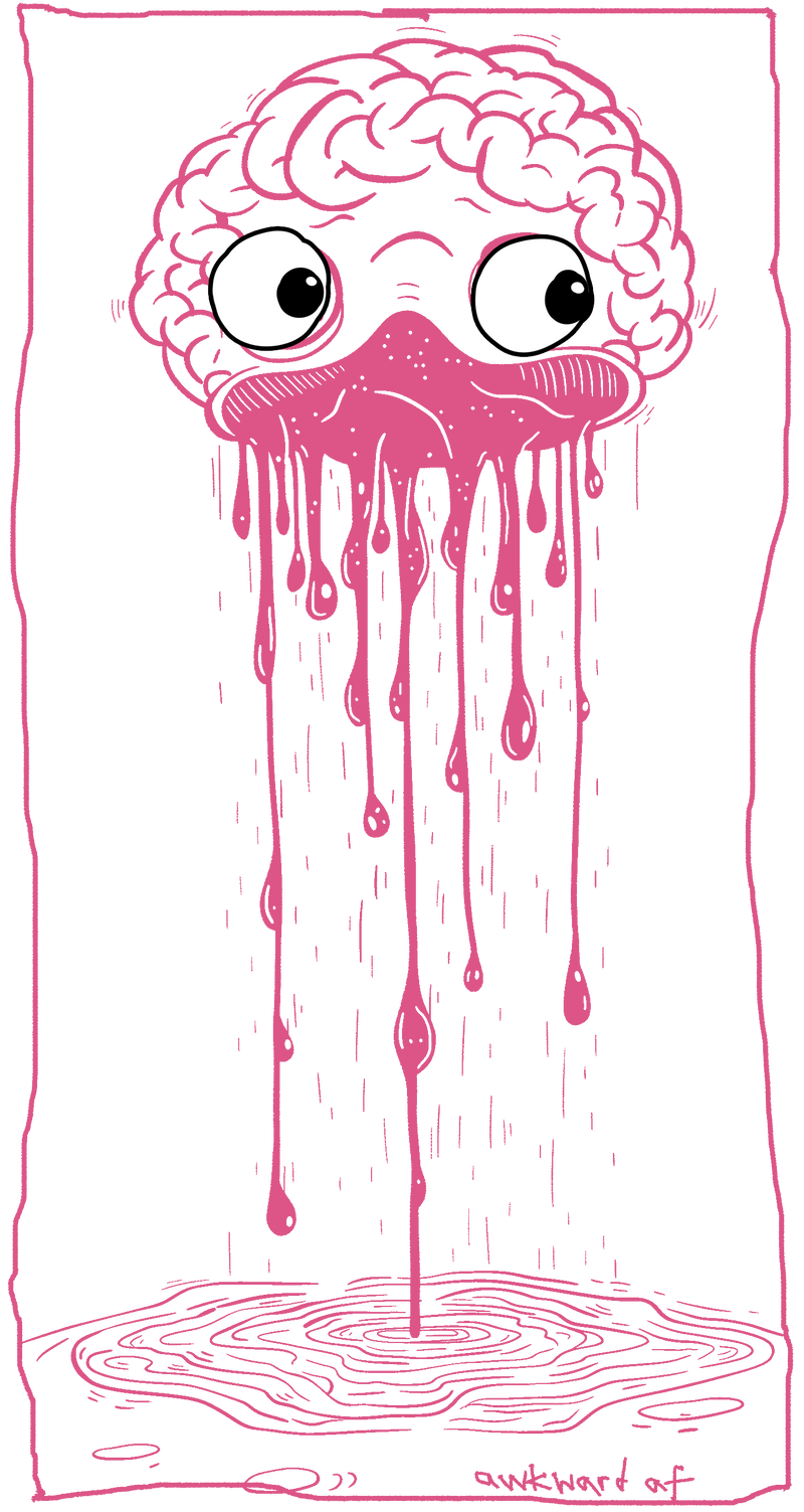 brain drain pink