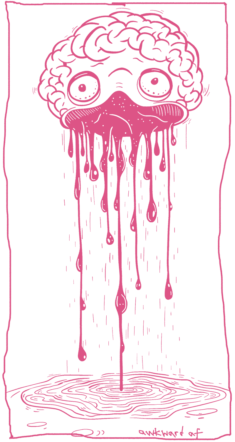 brain drain pink