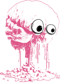 awkward Nuclear Brain | Black T-Shirt