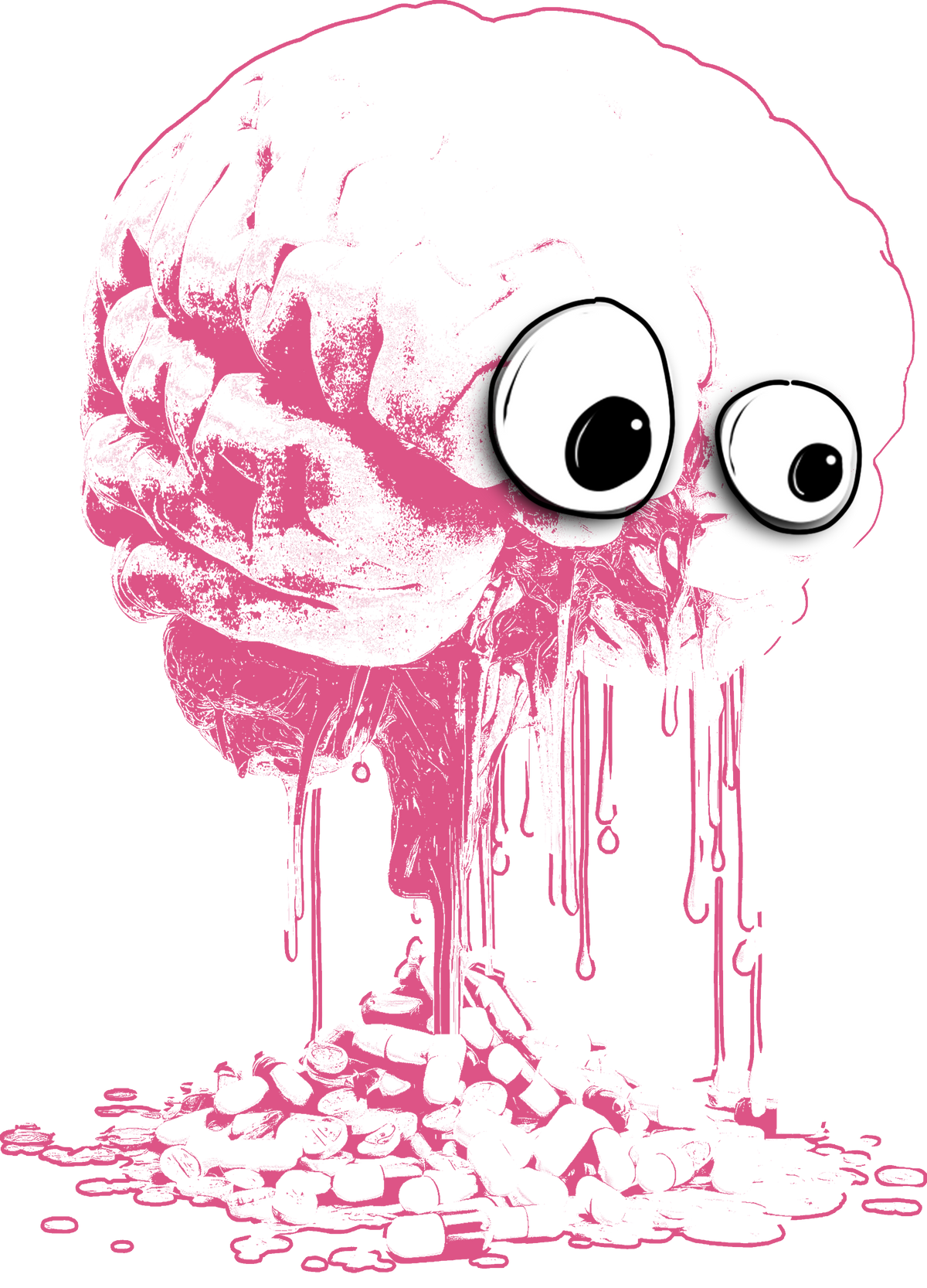 awkward Nuclear Brain | Black T-Shirt
