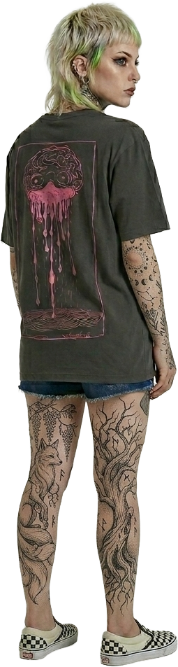 Brain Drain | Black T-Shirt