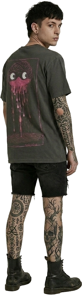 awkward Brain Drain | Black T-Shirt