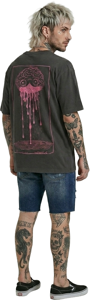 Brain Drain | Black T-Shirt