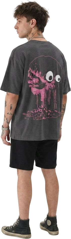 awkward Nuclear Brain | Black T-Shirt